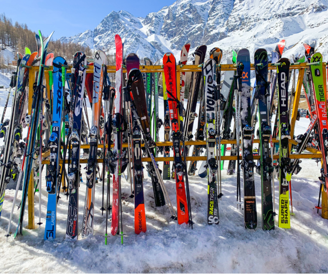 Stockage skis